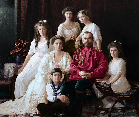 Russian History & Literature Come to Life in Wonderfully Colorized Portraits: See Photos of Tolstoy, Chekhov, the Romanovs & More | Open Culture Romanov Family Execution, Tatiana Romanov, Familia Romanov, Alexei Romanov, Romanov Sisters, Anastasia Romanov, Grand Duchess Olga, House Of Romanov, Alexandra Feodorovna