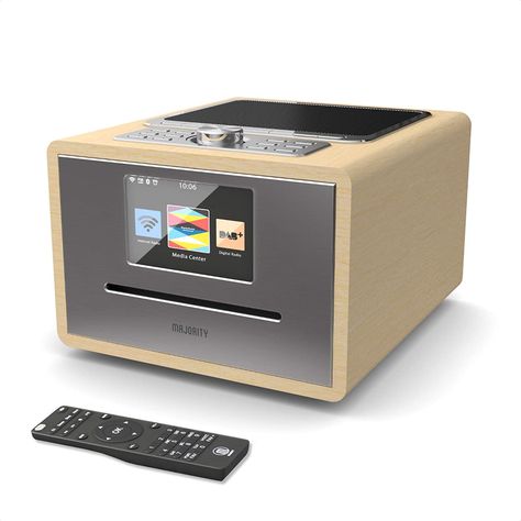 MAJORITY Homerton Internet Radio, DAB Radio & CD Player Music System | Bluetooth & Universal Plug and Play | USB Playback | Dual Alarm Clock: Amazon.co.uk: Electronics & Photo Retro Radios, Radio Cd Player, Dab Radio, Retro Radio, Digital Radio, Music System, Internet Radio, Stereo Speakers, Desktop Pc