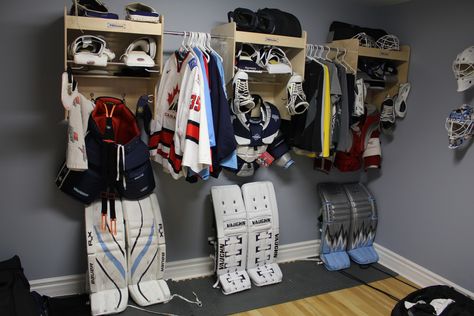 Hockey Gear Drying Rack, Hockey Gear Storage, Hockey Equipment Drying Rack, Hockey Equipment Storage, Hockey Drying Rack, Hockey Locker, Hockey Organization, Hockey Diy, Sports Equipment Storage