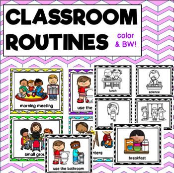 Consistency is important for everyone, but especially for children. If your preschoolers know their routine, they begin to have an innate sense of accountability to follow it. Even something as simple as writing the day's schedule on the board or making pictures to represent activities can help children anticipate the routine and feel more comfortable. Pre K Routines And Procedures, Routines And Procedures Anchor Chart, Prek Visual Daily Schedule, Morning Calendar Routine Special Ed, Kindergarten Routines, Pre-k Visual Schedule, Gym Playground, Class Routine, Partner Reading