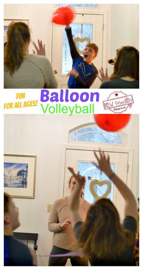 Balloon Volleyball is a fun and simple game to play for all ages. Perfect for outdoor picnics, in the backyard or a fun indoor game to play at home. www.kidfriendlythingstodo.com #volleyball #balloon #indoor #game #summer #fun #outdoor #kids #teens Balloon Volleyball, Top Toys For Girls, Indoor Volleyball, Pe Activities, Cool Toys For Boys, Olympic Theme, Backyard Birthday Parties, Social Skills Groups, Backyard Birthday