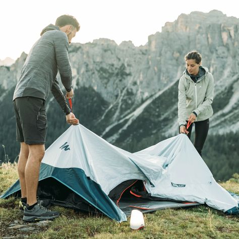 This Tent Sets Up in 2 Seconds (And Is Also Easy to Take Down) | GearJunkie Two Person Tent, Camp Brand, 2 Person Tent, Federated States Of Micronesia, Florida Georgia, Pop Up Tent, Camping Tent, Family Camping, Short Trip