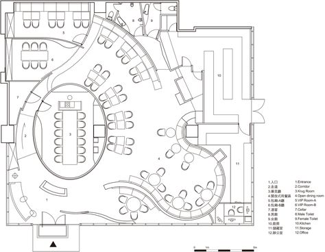 Gallery - DN Innovacion - Visual Taste / Very Space International - 12 Lobby Plan, Cafe Floor Plan, Office Layout Plan, Cafe Plan, Restaurant Floor Plan, Restaurant Layout, Restaurant Plan, Office Floor Plan, Hotel Floor Plan