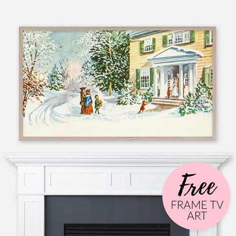 Frame Tv Art Download Free, Free Samsung Frame Art, Free Frame Tv Art Christmas, Samsung Frame Tv Art Free, Free Frame Tv Art, Frame Tv Art Free, Tv Sizes, Frame Tv Art Christmas, Christmas In England