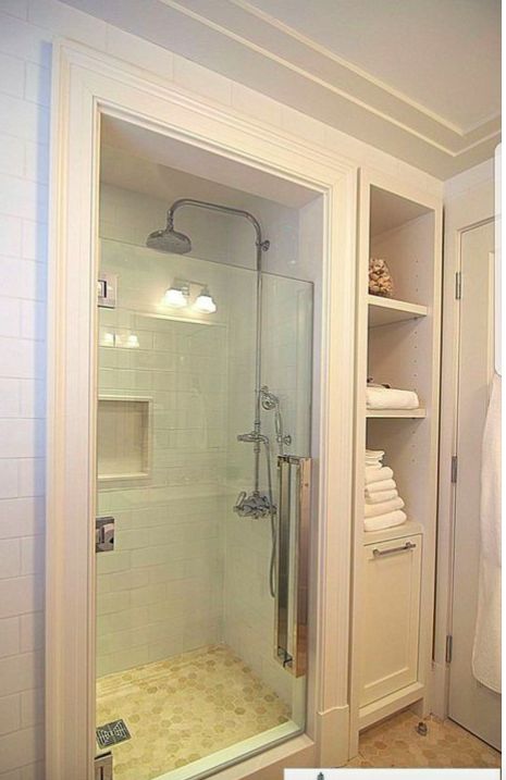 Bathroom Grey, Bathroom Closet, Closet Remodel, Diy Bathroom Remodel, Bathroom Remodel Shower, Trendy Bathroom, Diy Remodel, Shower Remodel, Bathroom Colors