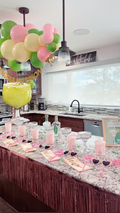 Instagram Margarita Themed Bridal Shower Ideas, Margarita Veil Bachelorette, Margs And Matrimony Bachelorette Themes, Margarita Themed Bachelorette Party, Margaritas And Matrimony Bachelorette, Margs & Matrimony, Hens Party Themes, Bachelorette Planning, Easy Margarita