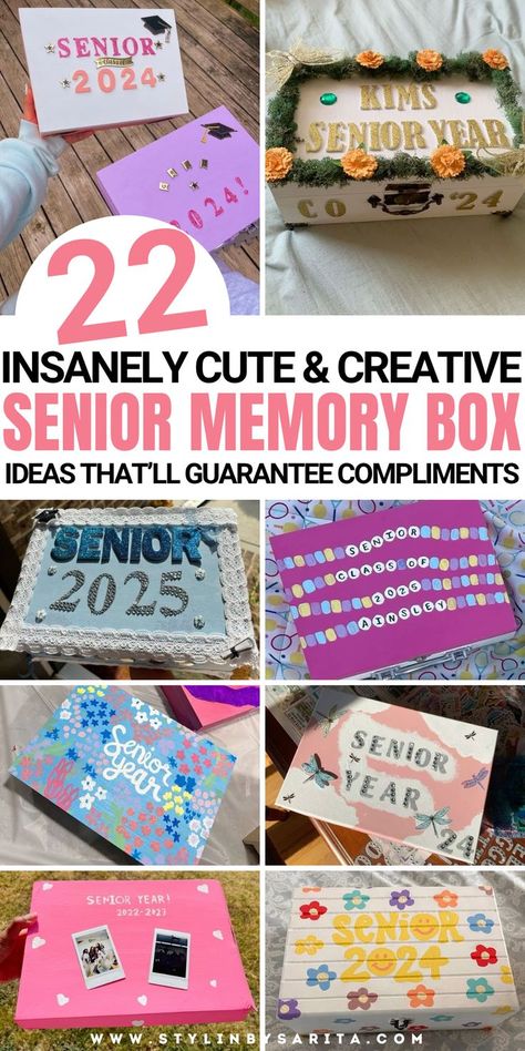 senior box ideas Senior Year Box Ideas 2025, High School Memory Box Ideas Diy, Senior 2025 Ideas, Senior Boxes 2025, Senior Box Ideas 2025, Freshman Memory Box Ideas, Senior Memory Box Ideas, Diy Locker Decor, Memory Box Ideas Diy