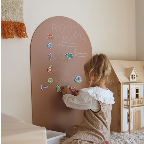 Shop Magnetic Chalkboard Wall Playroom Ideas, Diy Magnetic Chalkboard Wall, Diy Magnetic Wall, Magnetic Wall For Kids, Magnetic Board Ideas, Montessori Wall Decor, Magnetic Board For Kids, Playroom Wall Ideas, Sage Room