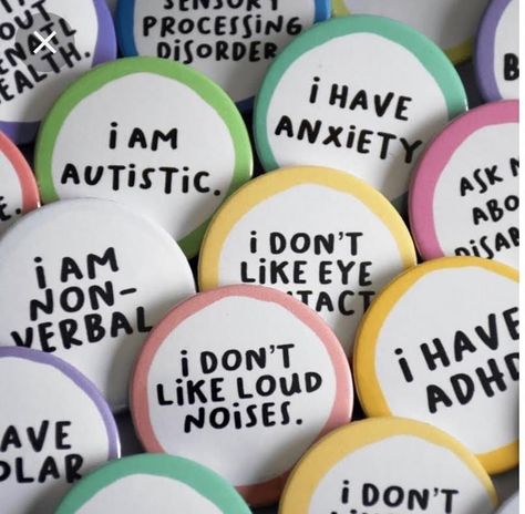 Hidden Disabilities, Custom Badges, Cool Pins, Pinback Buttons, Cute Pins, Button Pins, I Don't Know, Pin Badges, Buttons Pinback