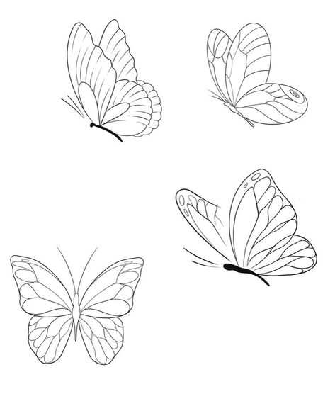 Fine Line Butterfly Drawing, Fine Line Tattoo Butterfly, Butterfly Fine Line Tattoo, Butterfly Fine Line, Butterfly Tattoo Fine Line, Tattoos With Color, Line Art For Kids, Butterflies Coloring Pages, Mariposas Tattoo