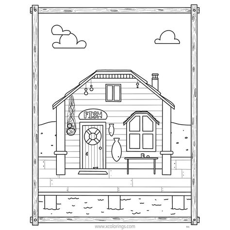 Stardew Valley Coloring Pages, Coloring Stuff, Easy Coloring Pages, House Drawing, Stardew Valley, Making Things, Coloring Pictures, Adult Coloring Pages, Coloring Page