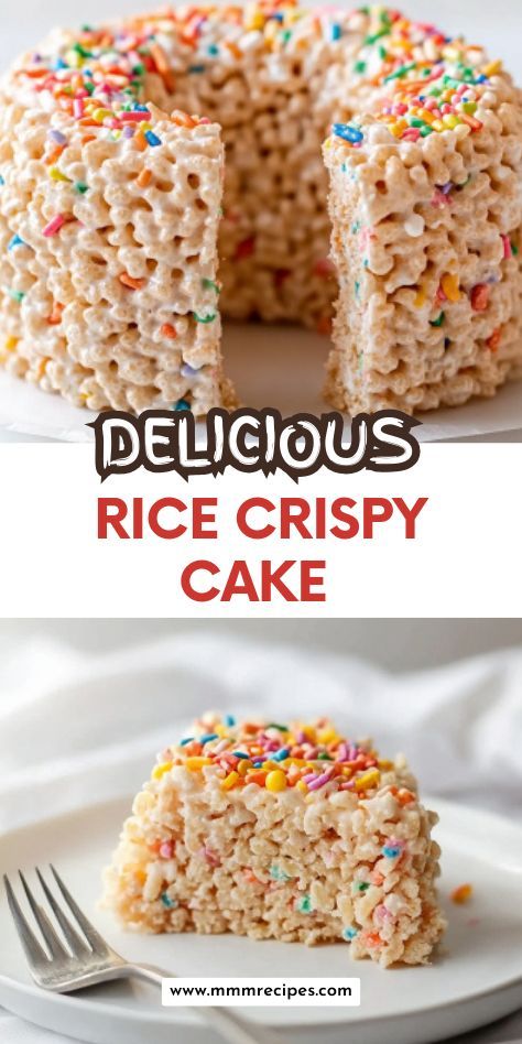 Need a quick and easy dessert? This no-bake Rice Crispy Cake is just what you need! Simple ingredients, minimal effort, and delicious results make it perfect for parties, snacks, or a fun family project. It’s sweet, crunchy, and customizable with your favorite toppings. Click through for the full recipe and start making this crowd-pleaser today! Rice Crispy Cake, 5 Ingredient Desserts, Fun Dessert, Easy Rice, Easy Halloween Food, Rice Crispy Treats, Dessert Ingredients, Crispy Treats, 5 Ingredient