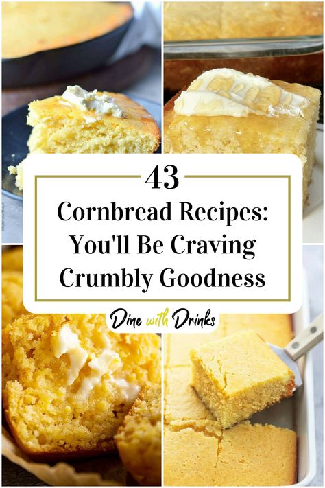 Collage of 4 cornbread recipes. Coconut Cornbread, The Best Cornbread, Perfect Cornbread, Best Cornbread, Coconut Cream Recipes, Best Cornbread Recipe, Cornbread Recipes, Bbq Parties, Corn Bread Recipe