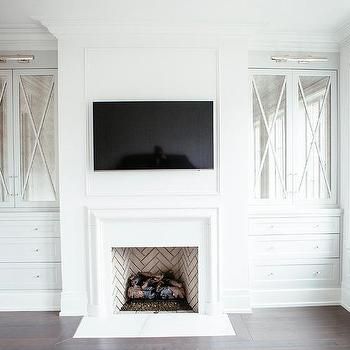 Fireplace Built In Cabinets Design Ideas Tv Camino, Built In Around Fireplace, Built In Electric Fireplace, Built In Shelves Living Room, Modern Flames, Living Room Built Ins, Fireplace Entertainment Center, Fireplace Entertainment, Fireplace Built Ins