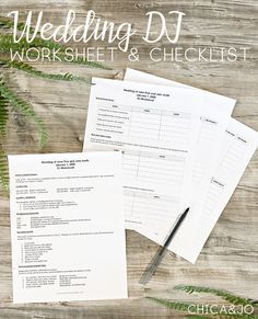 Wedding DJ worksheet and checklist to help organize your big day! #wedding #weddingreception #weddingmusic #weddingdj Dj Checklist For Wedding, Wedding Song Checklist For Dj, Dj Playlist Wedding Template, Wedding Song List For Dj Template, Wedding Song List Checklist, Wedding Music Checklist, Wedding Song Checklist, Table Jars, Wedding Dj Checklist