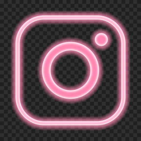 Instagram Logo Icons, Instagram Logo Png Hd, Instagram Logo Aesthetic, Instagram Icon Pink, Aesthetic Light Pink, Outline Background, Neon Instagram, Logo Ig, Instagram Logo Transparent