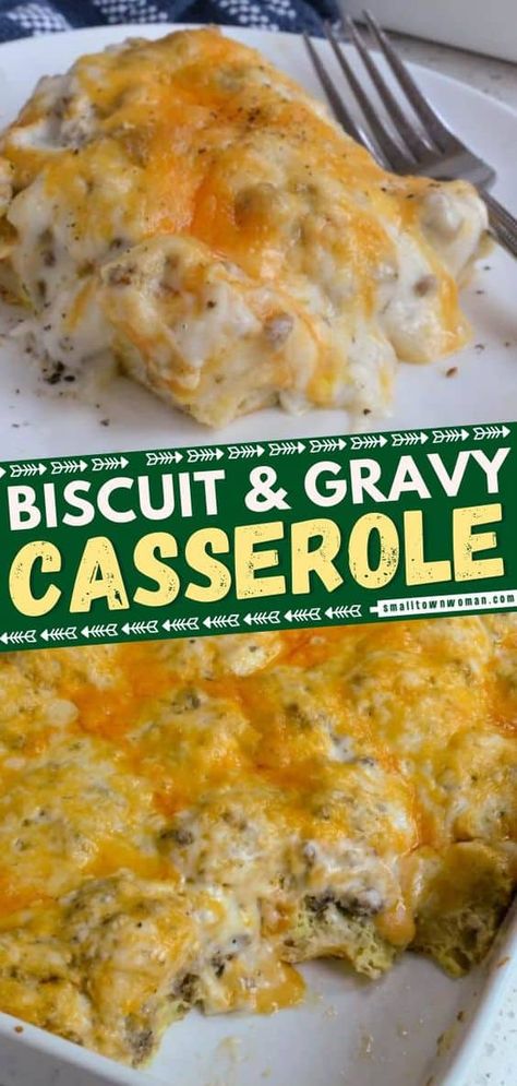 Biscuit Gravy Casserole, Biscuit Gravy, Best Biscuits And Gravy, Gravy Casserole, White Sausage, Breakfast Casserole With Biscuits, Biscuits And Gravy Casserole, Best Breakfast Casserole, Colby Cheese