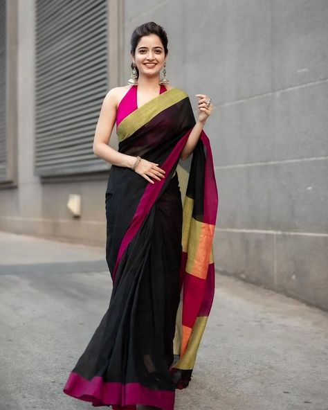 Gorgeous @ashika_rangnath in cotton handloom khadi saree. To order please message us or whatsapp to 9600717755 . Follow us for Designer Sarees and Blouse Ideas @manthreecollections . . . . Image source - the gorgeous @ashika_rangnath . . . . . . . Tag your picture with #manthreecollections to get featured on this page . Follow us for more updates on @manthreecollections . . #bridalblouses #handembroidery #blouse #designerblouse #chicblouses #blousedesigns #designerblouseideas #weddingblouse #... Blouse Ideas, Khadi Saree, Wedding Blouse, Casual Saree, Chic Blouses, Your Picture, Designer Sarees, Handloom Saree, Saree Designs