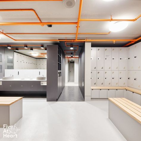 Small Locker Room Design, Gym Locker Room Design, Locker Room Layout, Modern Locker Room, Locker Room Aesthetic, Changing Room Design, Gym Changing Room, Locker Room Bathroom, Locker Room Design