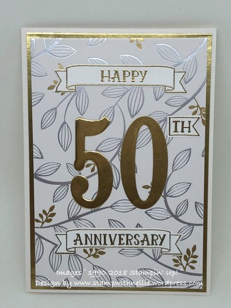 50th Anniversary Card, Diy Anniversary Cards, Diy Anniversary Gifts For Him, Sister Cards, 50th Anniversary Cards, Diy Anniversary Gift, Homemade Anniversary Gifts, Anniversary Cards Handmade, Anniversary Gift Diy