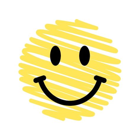 Stay positive emoji hand drawn design el... | Premium Vector #Freepik #vector #smiley-face #smily-face #happy #smiley Smily Face Draw, Sunshine Smiley Face, Smiley Face Lightning Bolt Eyes, Big Smile Drawing, Smiley Face Doodle, Bored Doodles, Emoji Smiley Faces, Happy Face Drawing, Happy Symbol