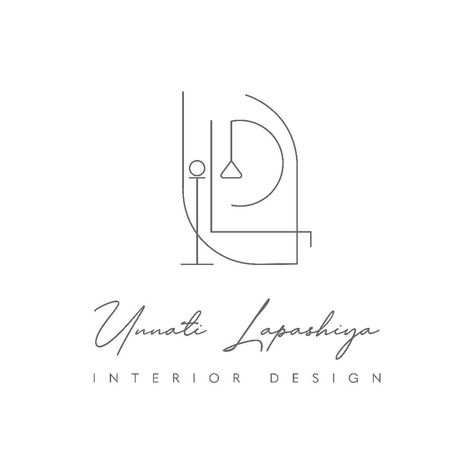 Modern Logo for Interior DesignerCrisp clean linesmodern illustration highlighting the brand and what they do. Line Art Interior Design, Logo Design Ideas For Interior Design, Logos For Interior Design, Interior Designers Logo, Interior Design Logo Ideas Graphics, Interior Design Logo Inspiration Ideas, Logo For Art Studio, Interior Studio Logo, Interior Designer Logo Ideas