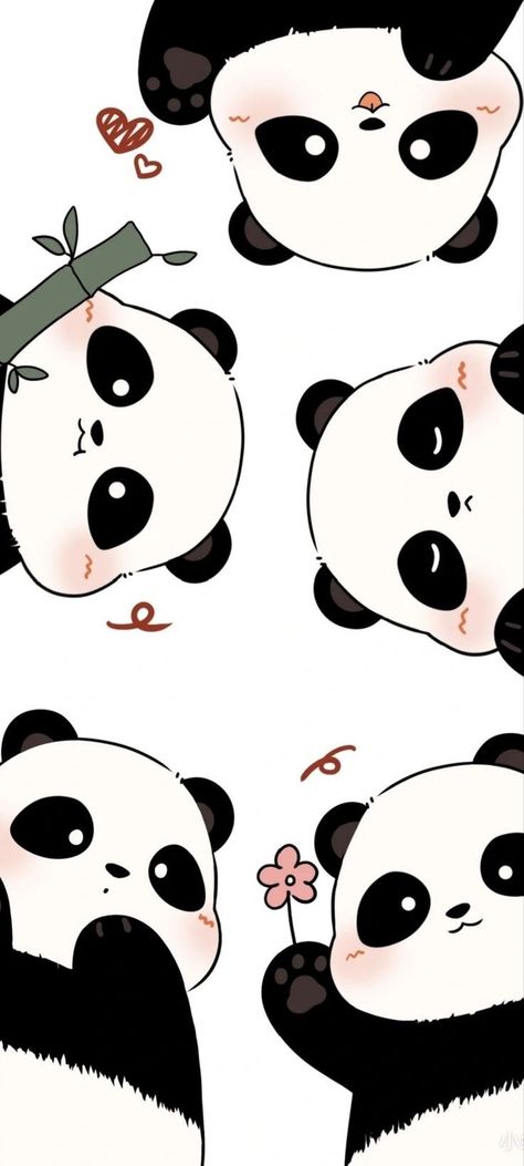 Panda Background Aesthetic, Anime Panda Wallpaper, Cute How To Draw Step By Step, Panda Background Wallpapers, Panda Cute Aesthetic, Aesthetic Panda Wallpaper, Kawaii Panda Wallpaper, Cute Panda Wallpaper Iphone, Panda Fanart