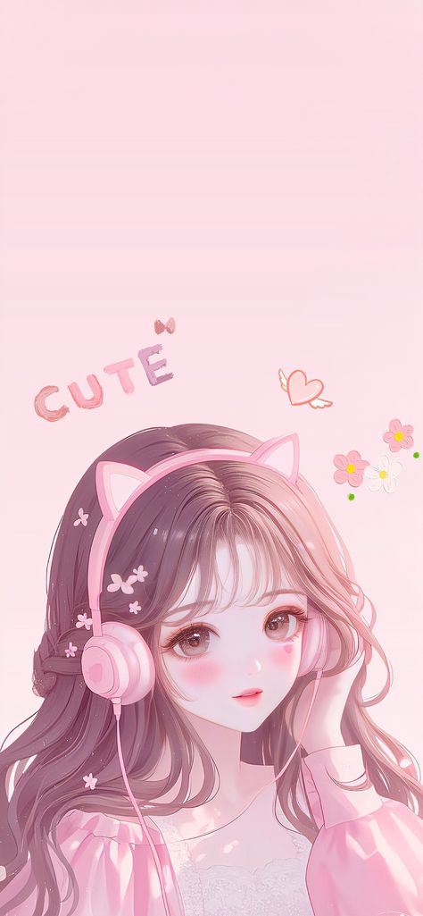 Wallpaper Backgrounds Cute Girly, Anime Wallpapers Aesthetic Girly, Cute Iphone Wallpaper Girly, Kawaii Pink Wallpaper Anime, Anime Girlies Wallpaper, Iphone Wallpaper Girly Aesthetic, Kawaii Wallpaper Laptop, Girly Backgrounds For Iphone, Aesthetic Pink Wallpapers