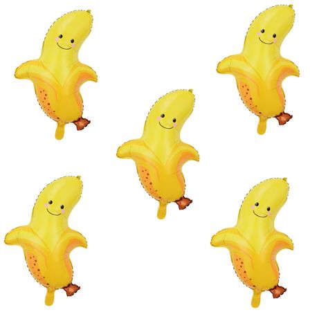 PRICES MAY VARY. 【What will you get】：5pcs banana balloons with cute and lovely banana appearance 28 X 19 in 【Durable and Premium Quality】： The banana balloon is made of foil This banana foil balloon decoration set is of good quality and easy to be inflated, giving you a nice experience 【Applicable occasion】： These banana balloons are perfect for birthday parties, graduation ceremonies, baby showers, weddings, bachelorette parties,banana-themed parties, tropical fruit parties, summer parties, Haw Fruit Theme Bachelorette, Banana Themed Birthday Party, Tropical Fruit Party, Fruit Balloons, Banana Birthday, Banana Party, Beach Bach, Fruit Banana, Monkey And Banana