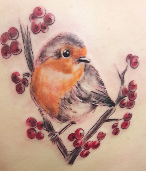 Aunt Edna, Robin Bird Tattoos, Robin Drawing, Robin Tattoo, Pretty Flower Tattoos, Bird Tattoos For Women, Flower Wrist Tattoos, Robin Redbreast, Bird Tattoos