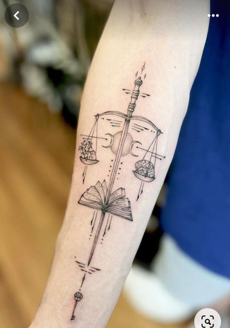 Balance Tattoo Ideas, Libra Scale Tattoo, Balance Tattoo, Kpop Tattoos, Scale Tattoo, Three Musketeers, Cool Small Tattoos, Book Tattoo, Tattoo Design Drawings