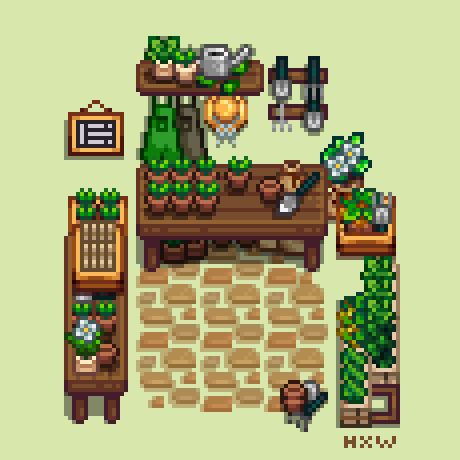 Stardew Valley Notion Template, Stardew Aesthetic Mods, Stardew Outdoor Decor, Stardew Valley Update, Stardew House Color, Stardew Valley House Exterior, Stardew Farm Ideas, Stardew Valley Farm Layout Aesthetic, Stardew Valley Farm Decoration