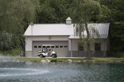 This garage was built for Ed of Marysville, OH Special Features: Morton's Hi-Rib Steel Cupola Porch Wainscot Morton's Energy Performer Insulat... Stairway Wainscoting, Wainscoting Staircase, Wainscoting Nursery, Wainscoting Hallway, Black Wainscoting, Wainscoting Stairs, Wainscoting Kitchen, Faux Wainscoting, Wood Wainscoting