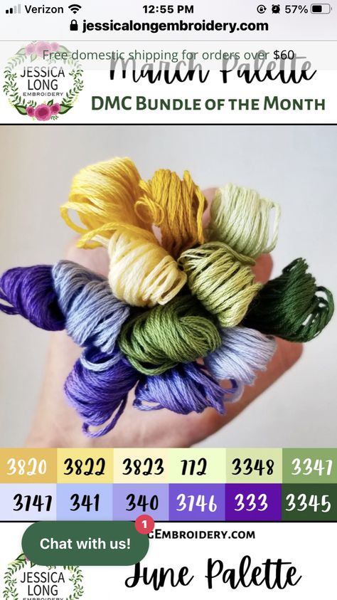 Dmc Floss Color Combinations, Embroidery Color Combinations, Bf Bracelets, Embroidery Palette, Stitch Palette Dmc, Dmc Color Palette, Dmc Green Palette, Dmc Pastel Colors, Dmc Purple Palette