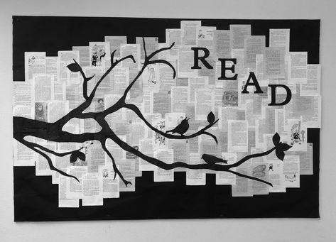 Museum Bulletin Board, Get Caught Reading, Reading Nook Bulletin Board, Reading Board Ideas, Mlk Library Displays, Bulettin Board Designs, Book Club Bulletin Board, Book Page Bulletin Board, April Library Bulletin Board Ideas