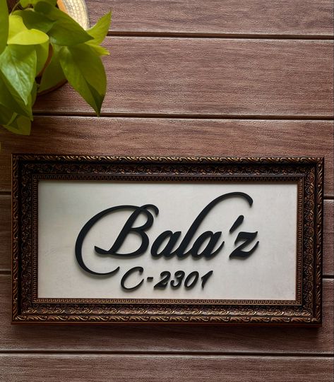 Antique Name Sign! ⚜️ Add a touch of timeless elegance to your home with this beautifully crafted piece. Featuring intricate designs and a vintage finish, it’s perfect for personalizing your space with a hint of old-world charm. Transform your home decor with a unique name sign that stands out. [Name Plate, Name Sign, Vintage Charm, Unique Name Plate, Interior Design, Home Decor] Wooden Name Plates, Unique Name, Unique Names, Old World Charm, Name Sign, Intricate Designs, Name Signs, Name Plate, Vintage Charms