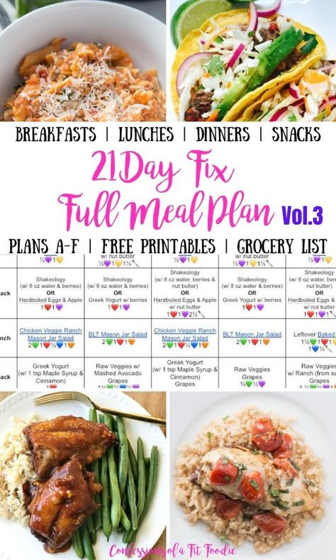 Greek Bowls, 21 Day Fix Vegetarian, 21 Day Fix Plan, 21 Day Fix Snacks, 21 Day Fix Breakfast, Snacks Dinner, 21 Day Meal Plan, 21 Day Fix Diet, Printable Grocery List