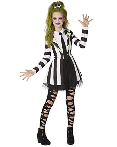 Spirit Halloween Beetlejuice Kids Beetlejuice Dress Costume | Officially Licensed | TV and Movie Costume | Horror Cosplay Halloween Costumes Beetlejuice Women, Girl Beetlejuice Costume, Beetlejuice Girl Costume, Kids Beetlejuice Costume, Lidia Costume Beetlejuice, Woman Beetlejuice, Girl Beetlejuice, Beetlejuice Girl, Beetle Juice Women’s Costume