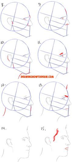 Learn How to Draw a Realistic Face from the Side Profile View (Male / Man) Simple Steps Drawing Lesson for Beginners Draw A Realistic Face, Face From The Side, Side Face Drawing, Steps Drawing, Trin For Trin Tegning, Side View Drawing, Realistic Face, Draw A Face, Profile Drawing