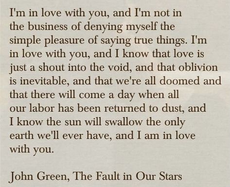 Quotes | The Fault in Our Stars | John Green John Green Quotes The Fault In Our Stars, Green Supremacy, Faults Quote, The Fault In Our Stars Quotes, Stars Quotes, John Green Quotes, Orange Jello, Green Quotes, Star Quotes