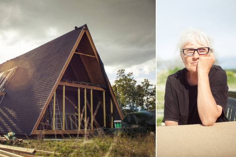 Une maison en A ! Mais quel est cet étrange concept qui nous vient de Dordogne ? Elizabeth Faure, la propriétaire des lieux conte son histoire un peu particulière et explique comment est née cette maison en A ! Avec une particularité, Elizabeth a aujourd’hui 71 ans, ancienne architecte de métier, s’est lancé dans l’auto-construction de sa maison à 65 ans ! Alors qu’elle terminait à peine son prêt #dordogne #maison A Frame House, Cabins In The Woods, Outdoor Gear, Architecture Design, Tent, Cabin, Architecture, Bracelet, Frame