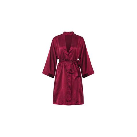 Comfortable long sleeved smooth silk loungewear night-robe ($27) ❤ liked on Polyvore featuring intimates, robes, wine red, red silk bathrobe, silk bath robes, red silk robe, red bath robe and silk robe Red Silk Robe, Fancy Robes, Silk Bathrobe, Red Bath, Silk Loungewear, Robe Silk, Silk Dressing Gown, Bath Robes, Gown Red