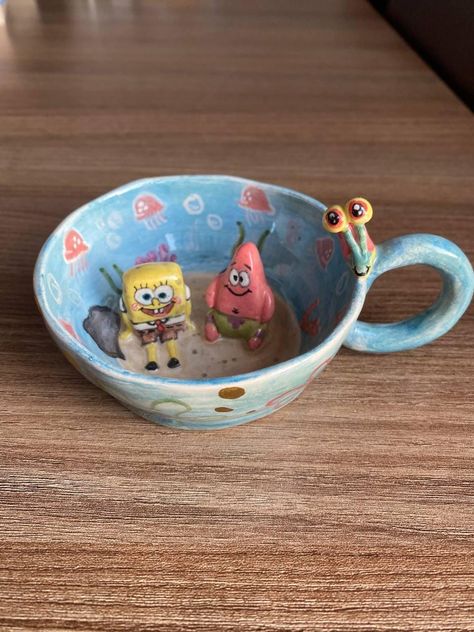 cartoon characters ceramic mug Only 1 piece was produced.