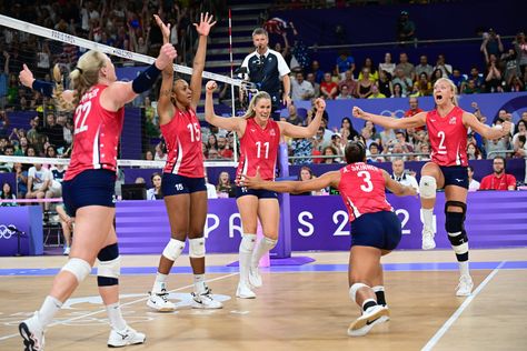 In an electrifying showdown, USA Volleyball triumphed over Brazil with a thrilling 3-2 victory in the Olympic semifinals, securing their place in the gold medal match on Sunday. Demonstrating resilience, the defending champions rallied from a tight first four sets to clinch the decisive fifth set 15-11. Kathryn Plummer shined with 26 points, backed by stellar performances from Avery Skinner and Annie Drews. This acco • Published Thu, 08 Aug 2024 18:05:14 +0000 Tj Defalco Usa Volleyball, Volleyball World Championship, Womens Olympic Volleyball, Paris Olympics Beach Volleyball, Olympic Beach Volleyball, Usa Volleyball, Katie Ledecky, Usa Beaches, Usa Basketball