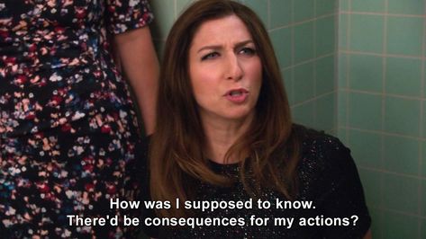 How was I supposed to   know #GinaLinetti #BrooklynNineNine #Mr.Santiago #humor #lmao #lol #meme   #memes #joke #jokes #quote #quotes #haha #tv #funny #b99 #Brooklyn99 Gina Quotes B99, B99 Gina Quotes, Gina Linetti Quotes, Brooklyn 99 Quotes, Funny Tv Quotes, Sitcoms Quotes, Brooklyn Nine Nine Funny, Grad Quotes, Gina Linetti