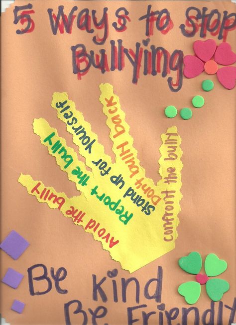 5 Ways to Stop Bullying.  This Character Ed Activity inspired a passionate discussion with my 6th grade students.  It's simple but powerful.  We used decorative scissors and foam to make it fun. Anti Bulling Poster Ideas, Antibullying Ideas Poster For Kids, Poster Bully Simpel, Bully Prevention Activities, Antibullying Ideas, Decorative Scissors, Bully Prevention, Guidance Lessons, Elementary Counseling