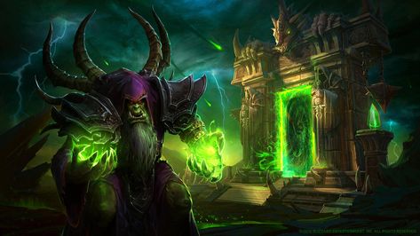 Guldan, Darkness Incarnate by Mr--Jack Blizzard Warcraft, World Of Warcraft Characters, Warcraft Characters, Geek Tattoo, Warcraft Art, Anime Demon Boy, Minecraft Wallpaper, Heroes Of The Storm, Amazing Artwork