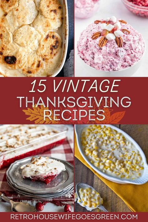 This year make some vintage Thanksgiving recipes to bring back memories and enjoy some of the delicious Thanksgiving dishes. You'll find Thanksgiving desserts, Thanksgiving side dishes, Thanksgiving main dishes, and more. Unique Side Dishes, Yummy Sweet Potatoes, Scalloped Potato Recipes, Homemade Gravy, Potatoe Casserole Recipes, Delicious Thanksgiving, Vintage Thanksgiving, Thanksgiving Side, Thanksgiving Dishes