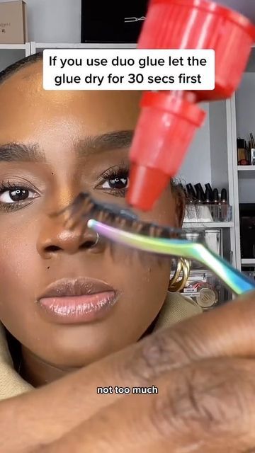 Beauty & Lifestyle Content Creator on Instagram: "It takes me less than 1 min to put on both lashes now😭 practice creates a skill💪🏾❤️😭 how long does it take you? . . . #eyelashtutorial #makeupvideos #makeuptutorial #makeupvideoss" How To Put On Eyelashes, How To Put On Lashes, How To Put Lashes On Yourself, Eyelashes Tutorial, Lifestyle Content Creator, Lifestyle Content, Beauty Lifestyle, Makeup Videos, It Takes