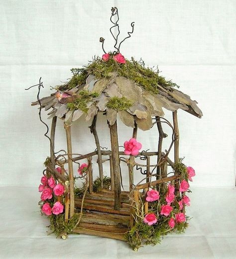 Garden Ideas Homemade, Fairy Trees, Fairy Garden Design Ideas, Kaktus Dan Sukulen, Diy Fairy Garden, Fairy Garden Ideas, Garden Furniture Design, Fairy Garden Furniture, Fairy House Diy